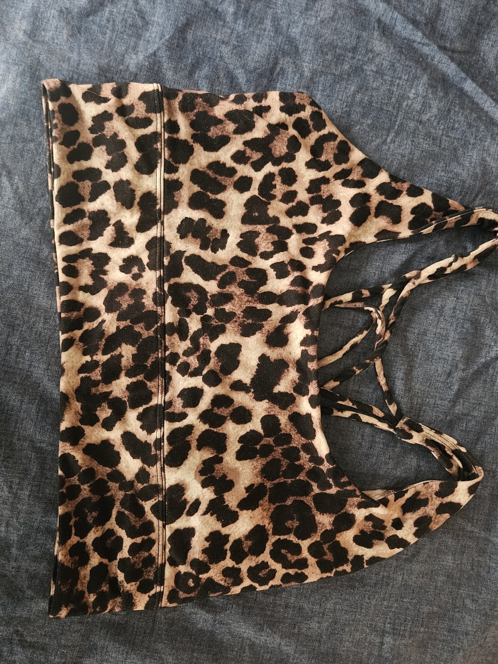 Leopard Print Cami Tank Top - Brown & Black